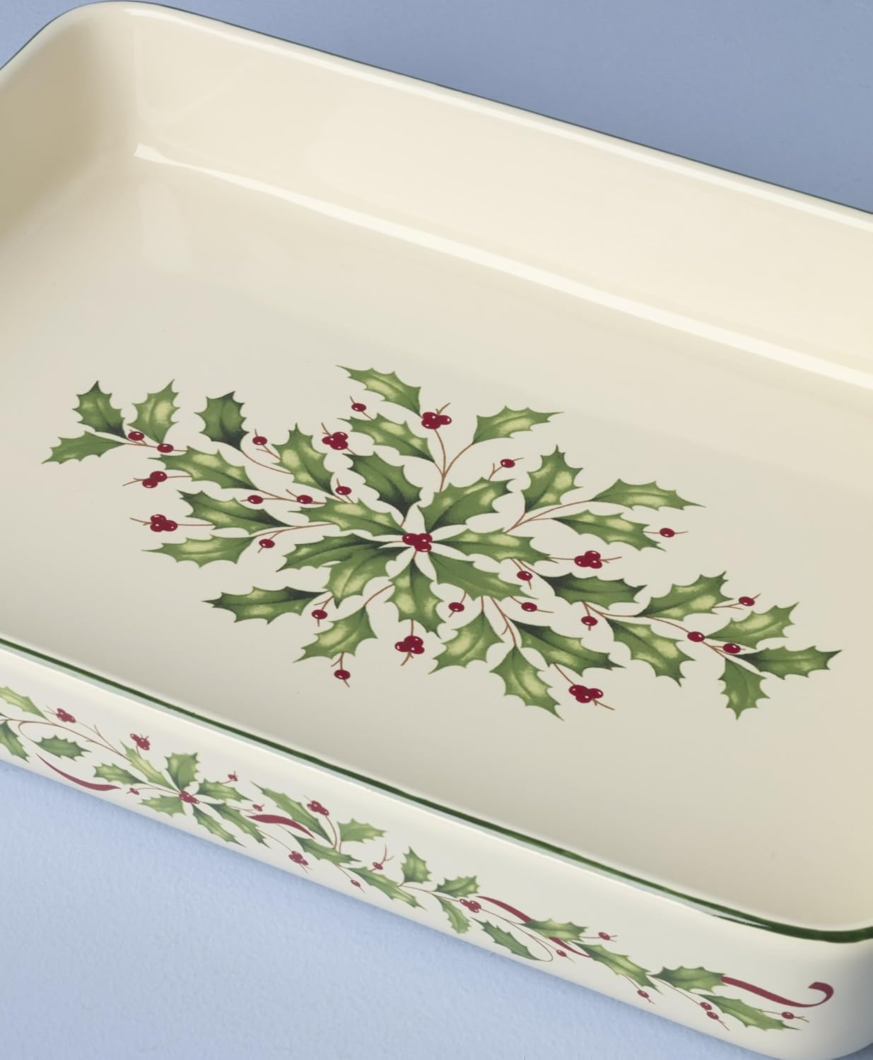 image:imageLenox 898092 Holiday Rectangular Baking Dish Large Christmas Festive Kitchen DecorRectangular Baking Dish Large