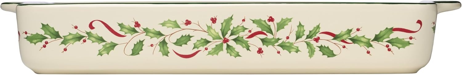 image:imageLenox 898092 Holiday Rectangular Baking Dish Large Christmas Festive Kitchen DecorRectangular Baking Dish Large