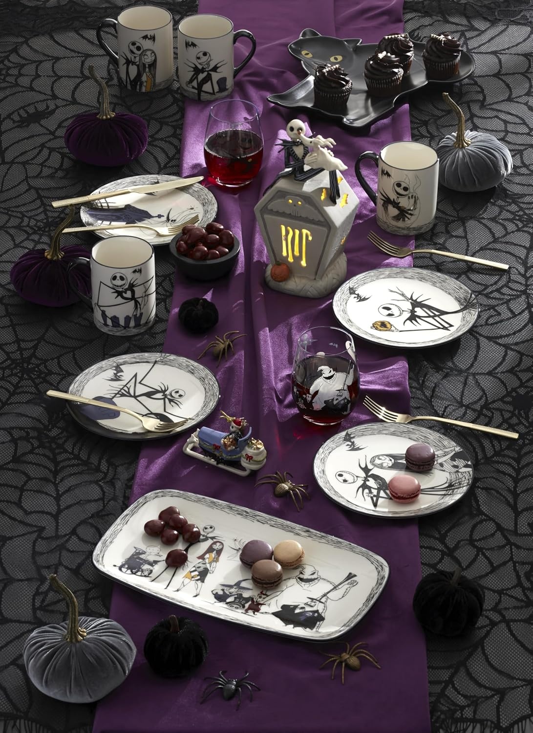 image:imageLenox 898877 Jack Skellington Sledding OrnamentHor Doeuvre Tray