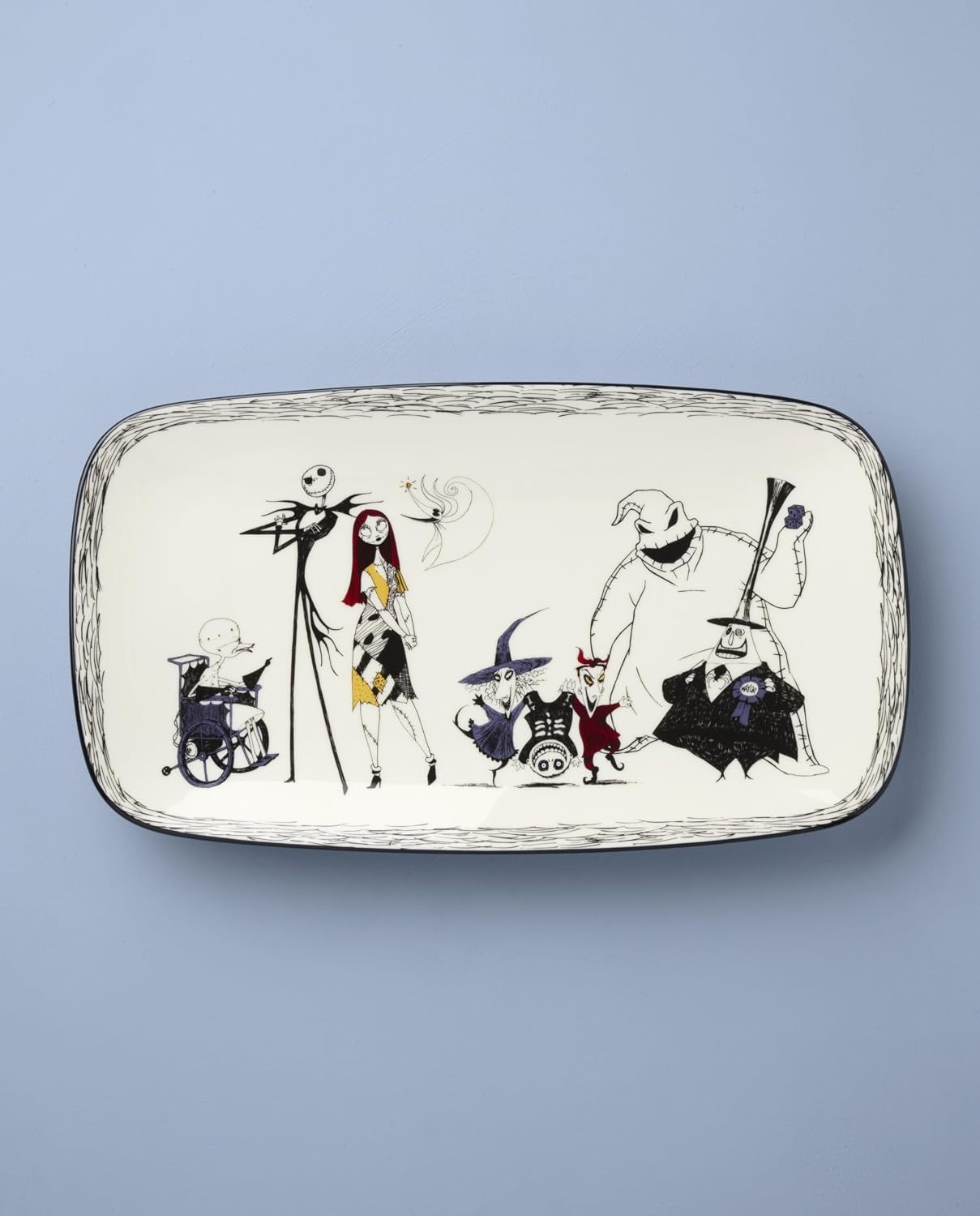 image:imageLenox 898877 Jack Skellington Sledding OrnamentHor Doeuvre Tray