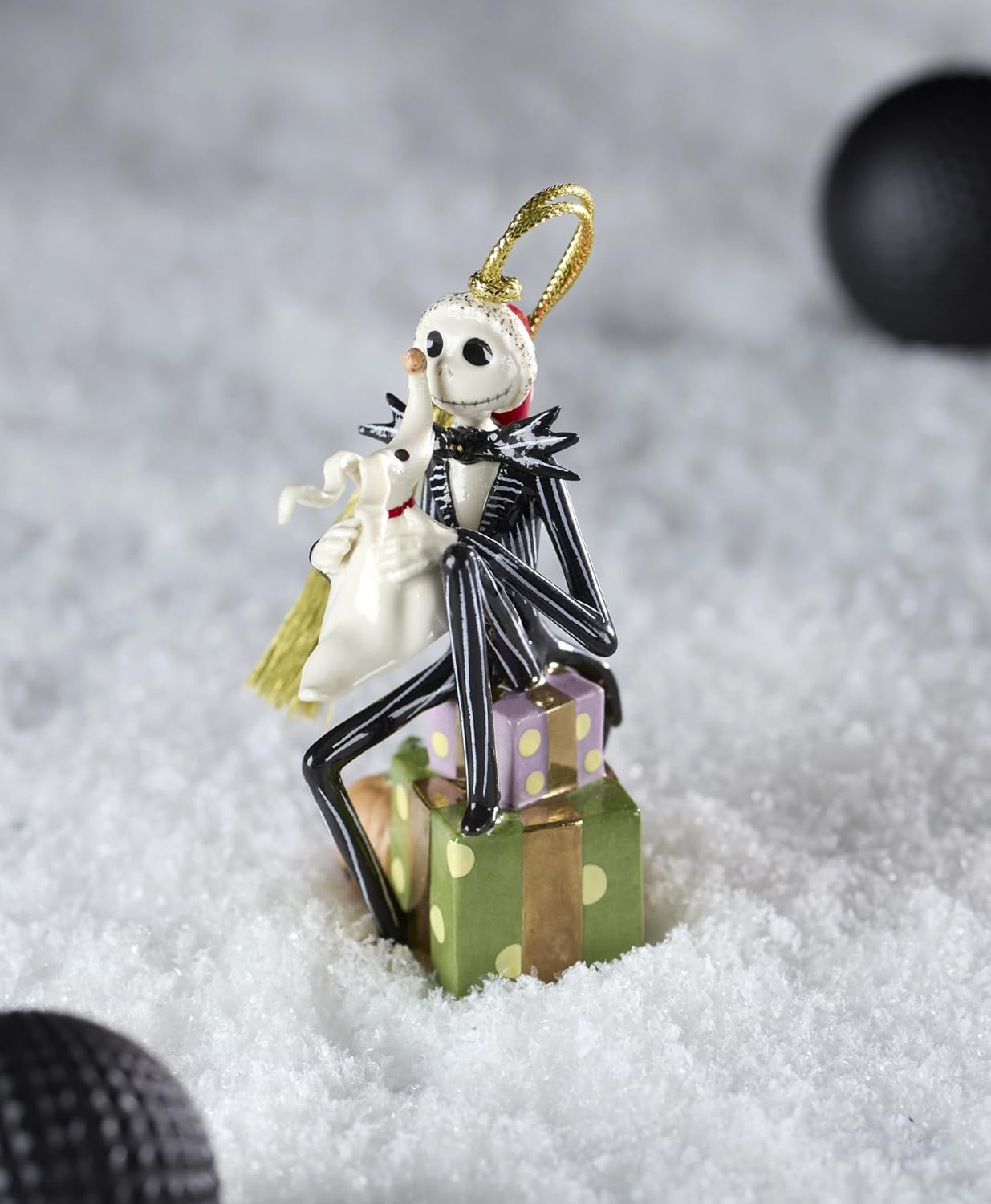 image:imageLenox 898877 Jack Skellington Sledding OrnamentJack Skellington Ornament