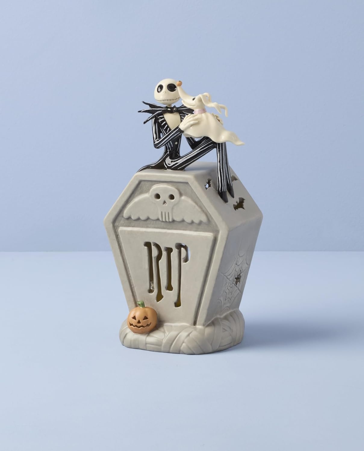 image:imageLenox 898877 Jack Skellington Sledding OrnamentLit Figurine