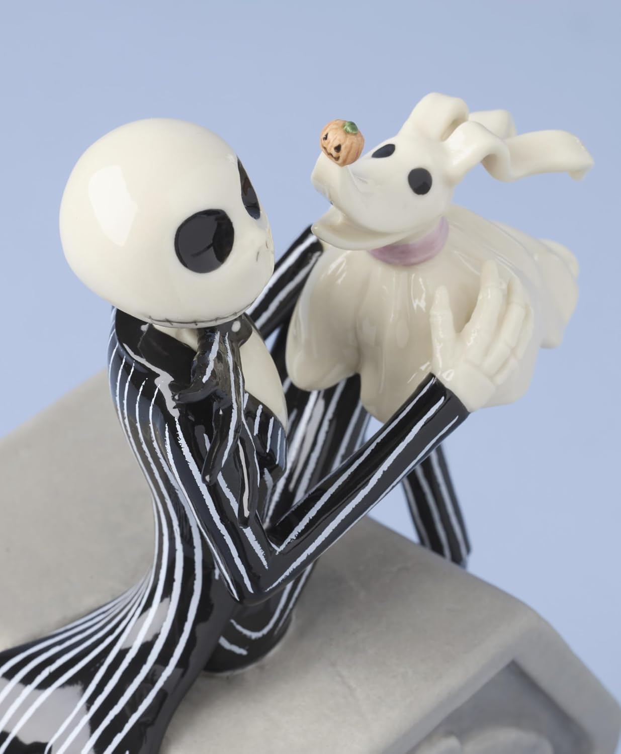 image:imageLenox 898877 Jack Skellington Sledding OrnamentLit Figurine