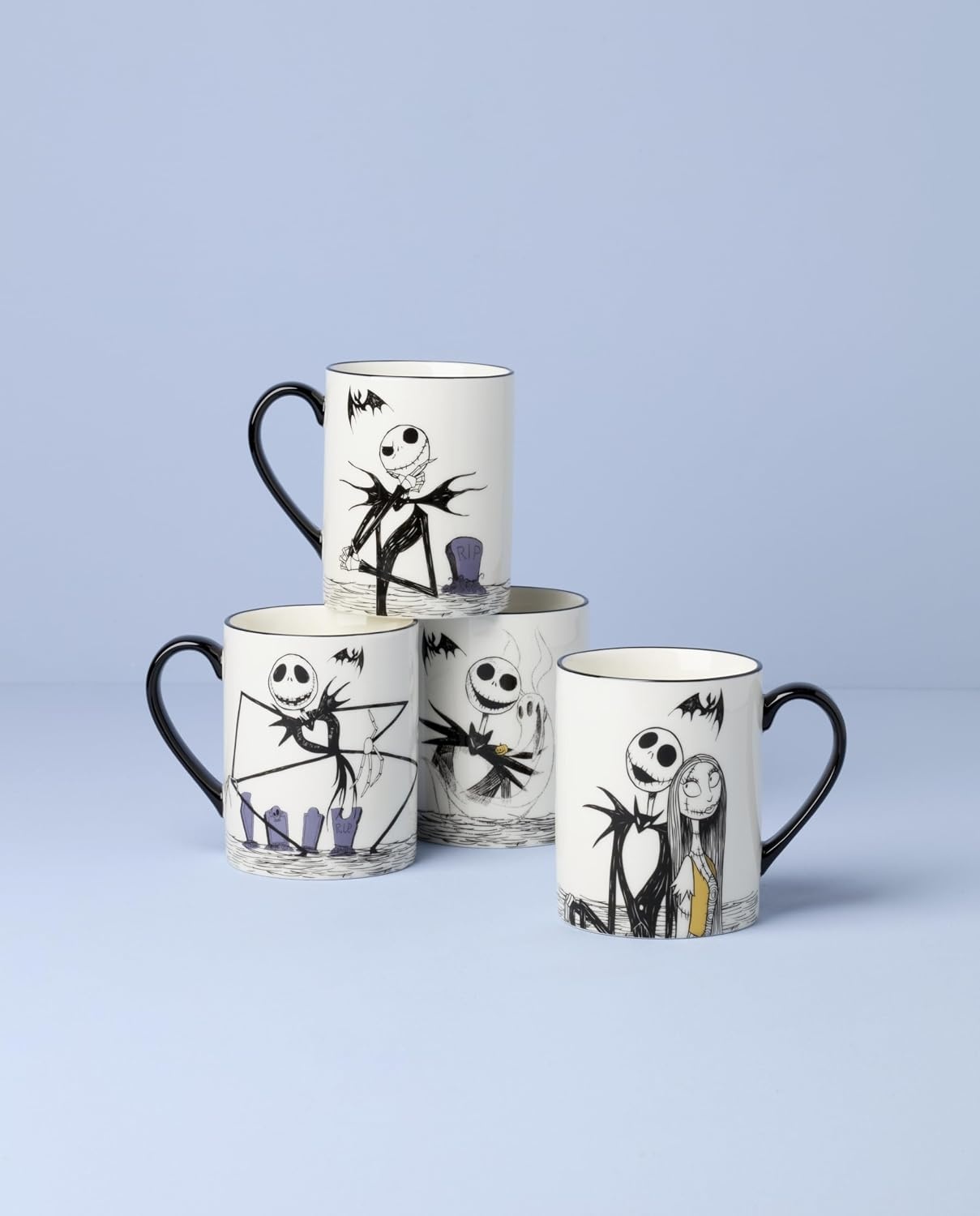image:imageLenox 898877 Jack Skellington Sledding OrnamentMugs Set of 4