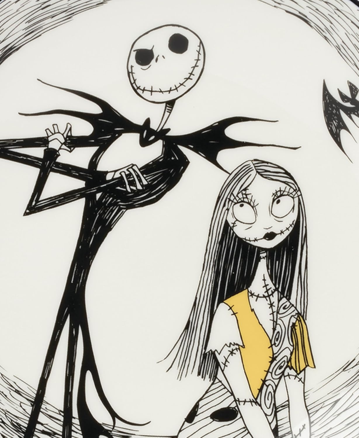 image:imageLenox 899028 Nightmare Before Christmas Hors Doeuvres TrayAccent Plates