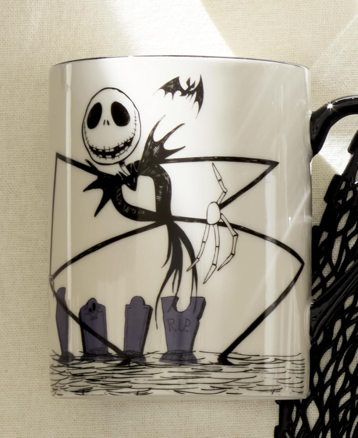image:imageLenox 899028 Nightmare Before Christmas Hors Doeuvres TrayMugs Set of 4