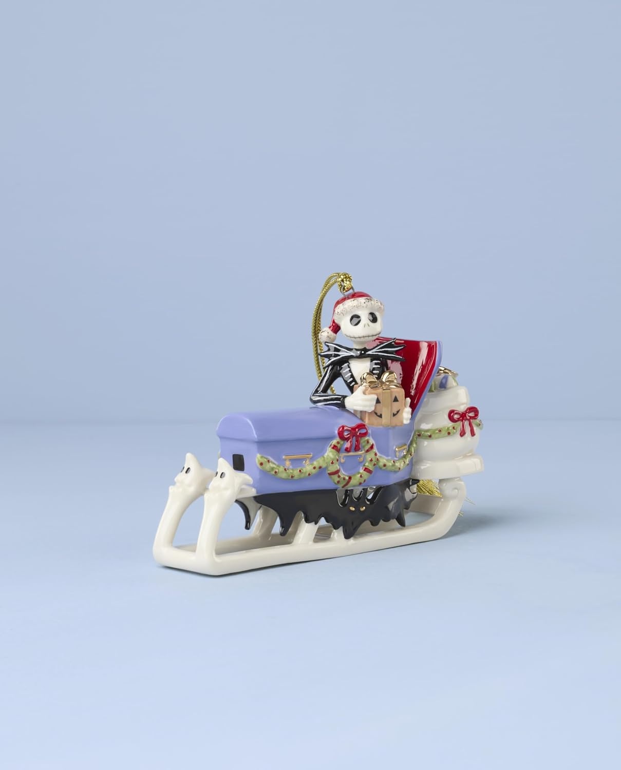 image:imageLenox 899028 Nightmare Before Christmas Hors Doeuvres TrayOrnament Sleigh