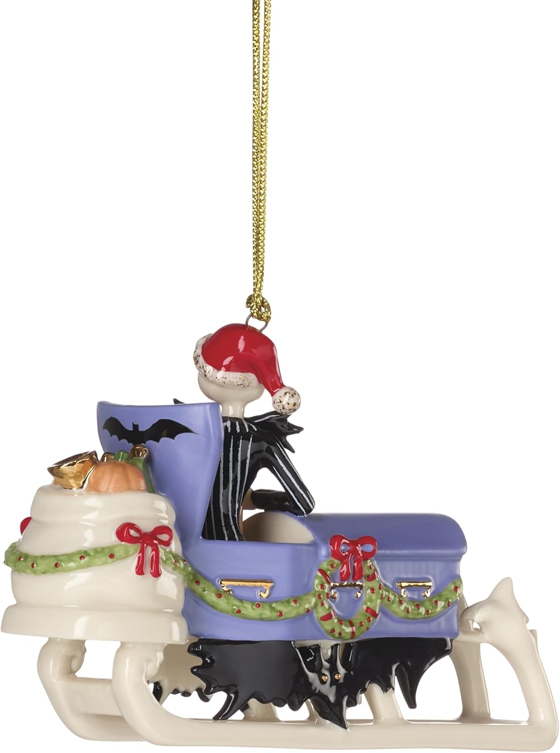 image:imageLenox 899028 Nightmare Before Christmas Hors Doeuvres TrayOrnament Sleigh