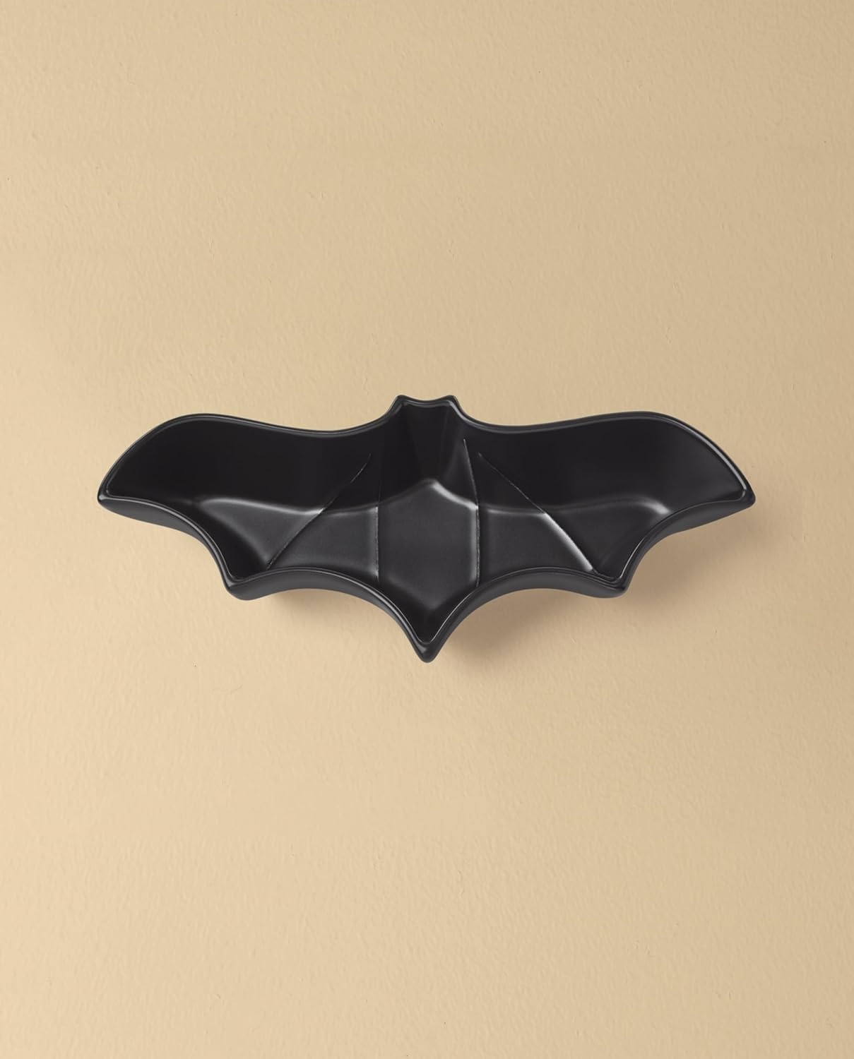 image:imageLenox Halloween Collection Pumpkin Figural Hors dOeuvres TrayBat Dish