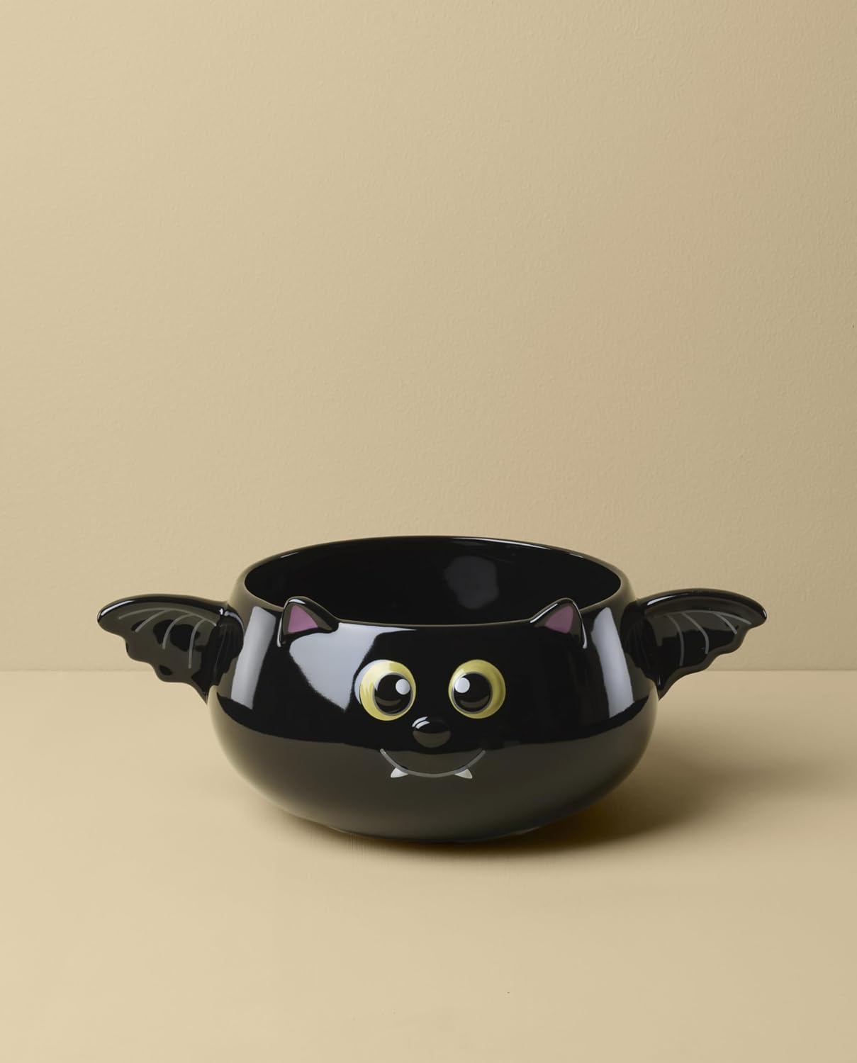 image:imageLenox Halloween Collection Pumpkin Figural Hors dOeuvres TrayCandy Bowl Bat