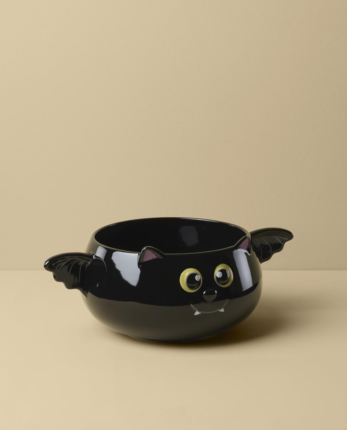 image:imageLenox Halloween Collection Pumpkin Figural Hors dOeuvres TrayCandy Bowl Bat