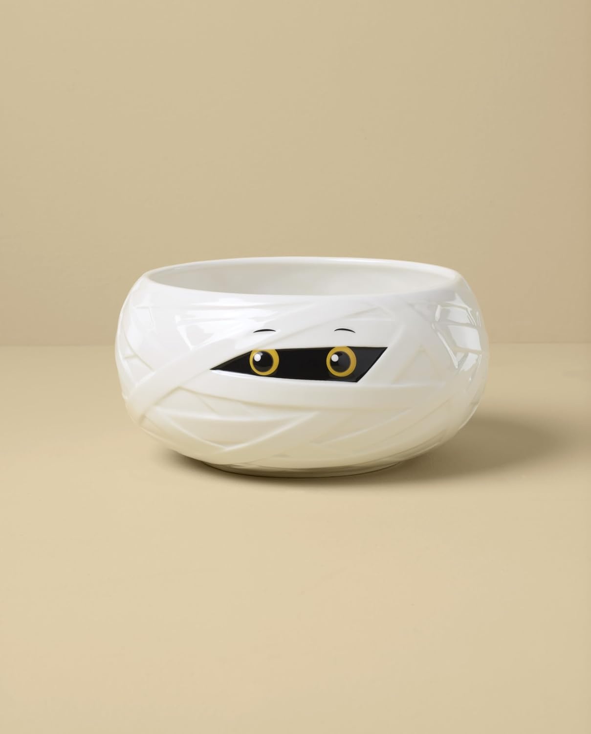 image:imageLenox Halloween Collection Pumpkin Figural Hors dOeuvres TrayCandy Bowl Mummy