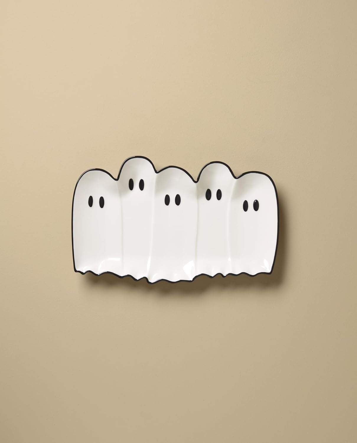 image:imageLenox Halloween Collection Pumpkin Figural Hors dOeuvres TrayServing Tray Ghost