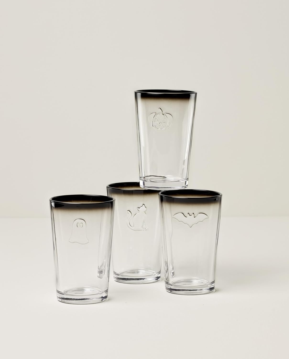 image:imageLenox Halloween Collection Pumpkin Figural Hors dOeuvres TrayTumblers Set Of 4