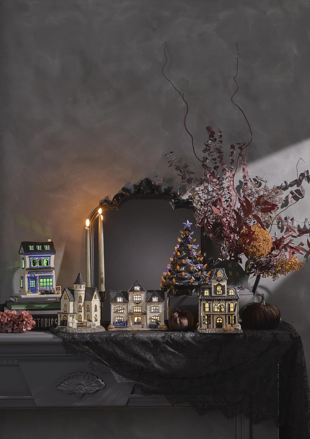 image:imageLenox Haunted Village LightUp Snow GlobeHotel
