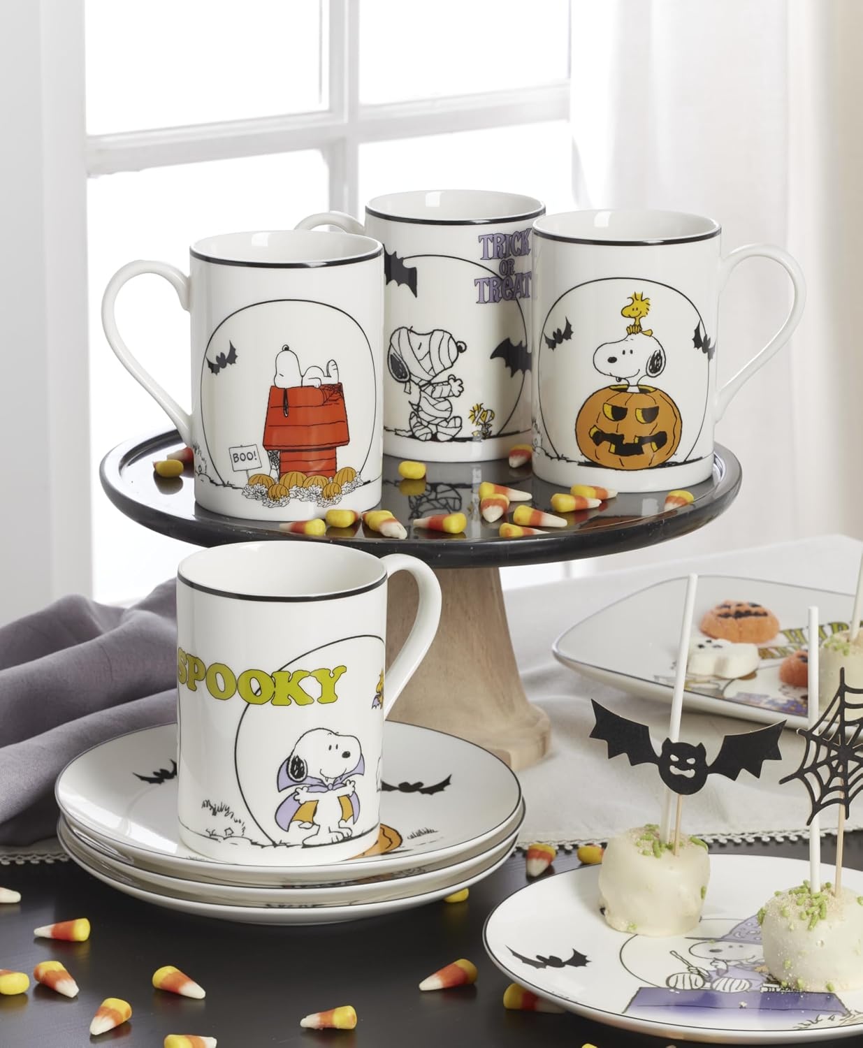 image:imageLenox The Great Pumpkin Collection Peanuts Halloween Dcor and Serveware Tumbler Set 4PieceMugs Set of 4