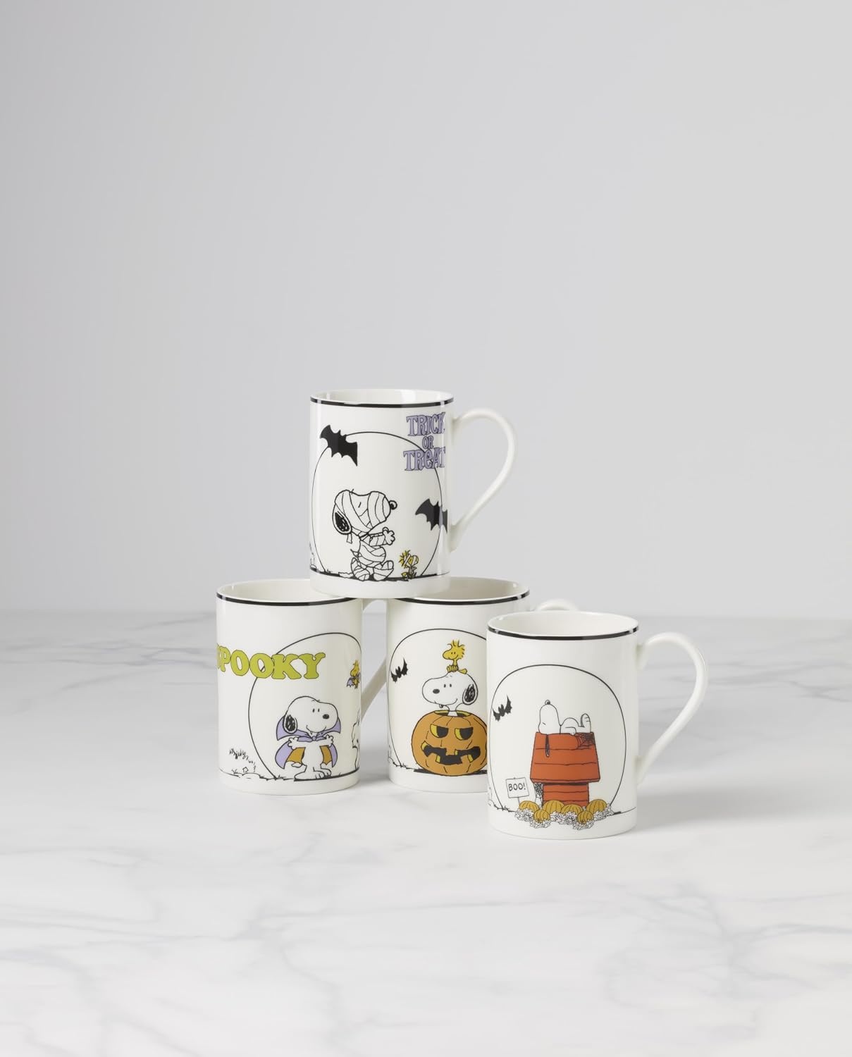 image:imageLenox The Great Pumpkin Collection Peanuts Halloween Dcor and Serveware Tumbler Set 4PieceMugs Set of 4