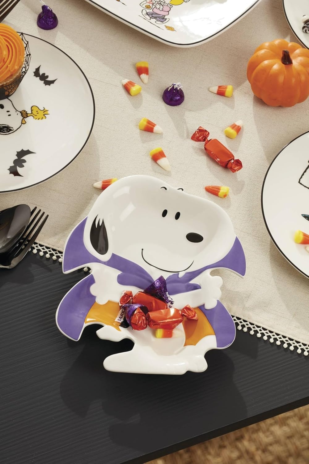 image:imageLenox The Great Pumpkin Collection Peanuts Halloween Dcor and Serveware Tumbler Set 4PieceTreat Dish