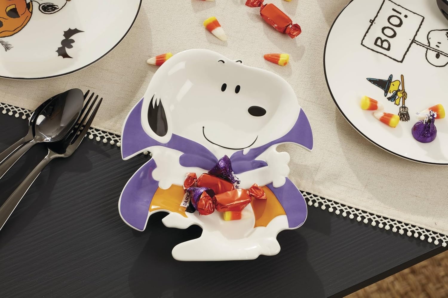 image:imageLenox The Great Pumpkin Collection Peanuts Halloween Dcor and Serveware Tumbler Set 4PieceTreat Dish