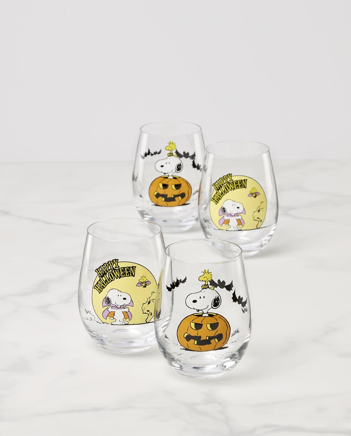 image:imageLenox The Great Pumpkin Collection Peanuts Halloween Dcor and Serveware Tumbler Set 4PieceTumblers Set Of 4