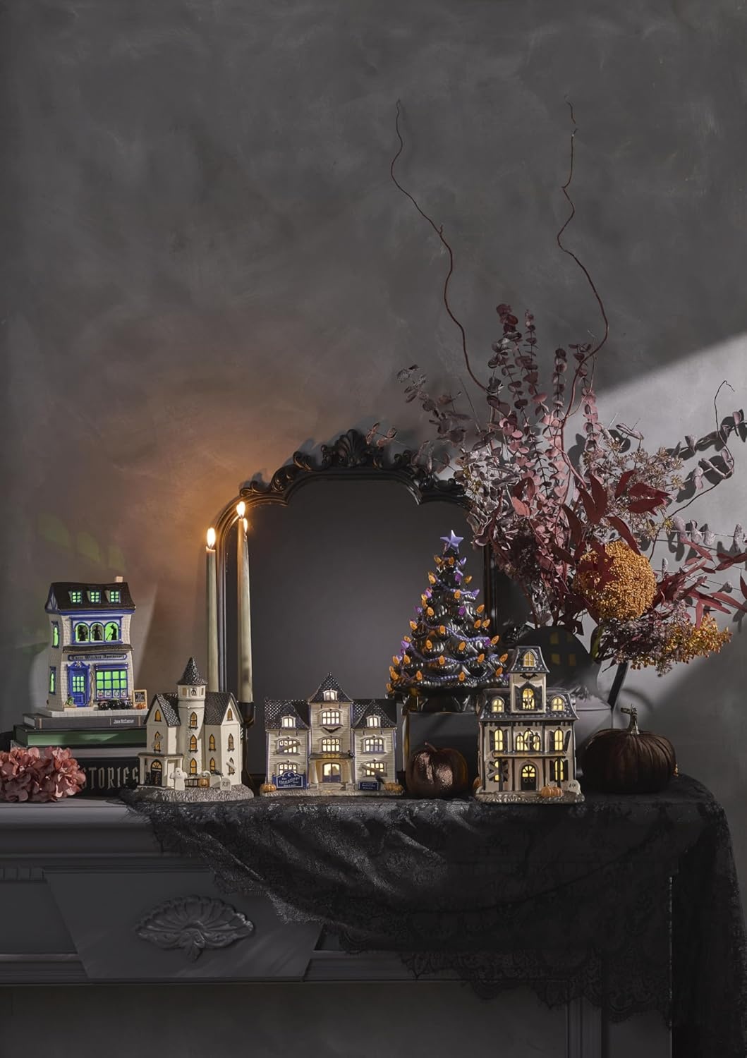 image:imageLenox Vintage Halloween Apothecary Potion Shop LightUp FigurinePotion Shop