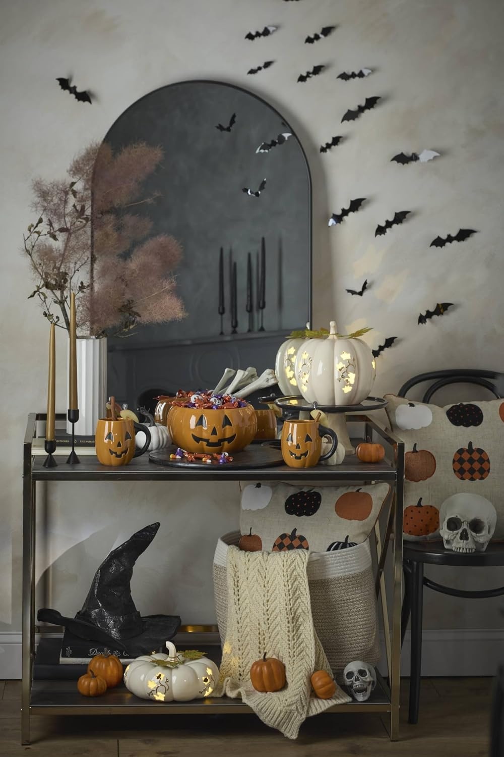 image:imageLenox Vintage Halloween Collection Haunted Manor Dinner Plate Set 4PieceCandy Bowl