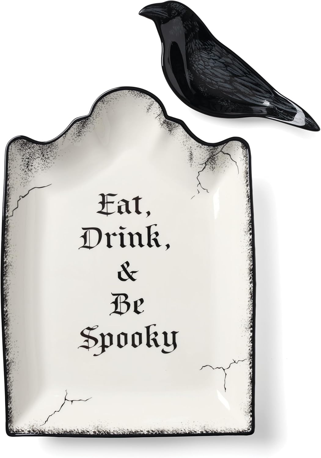 image:imageLenox Vintage Halloween Collection Haunted Manor Dinner Plate Set 4PieceChip Dip Set