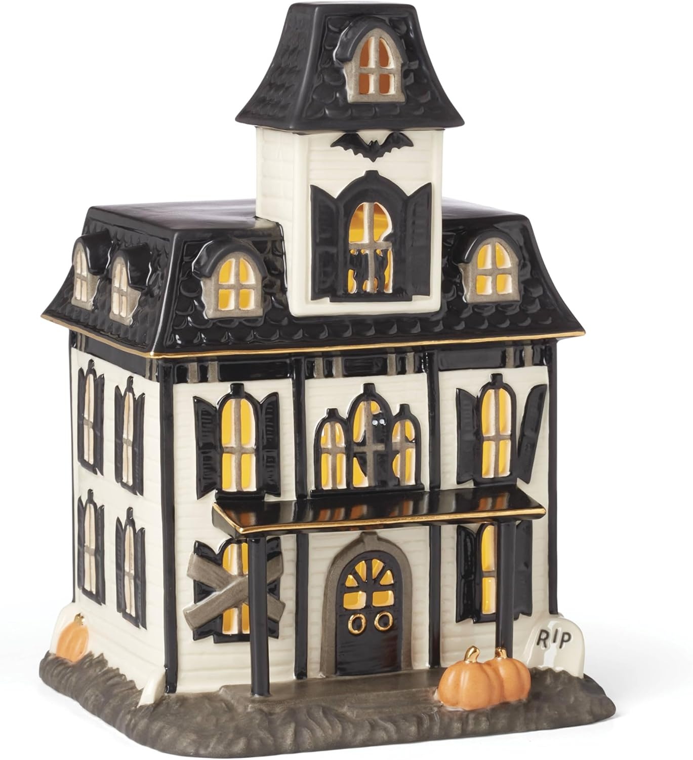 image:imageLenox Vintage Halloween Collection Haunted Manor Dinner Plate Set 4PieceFigurine House