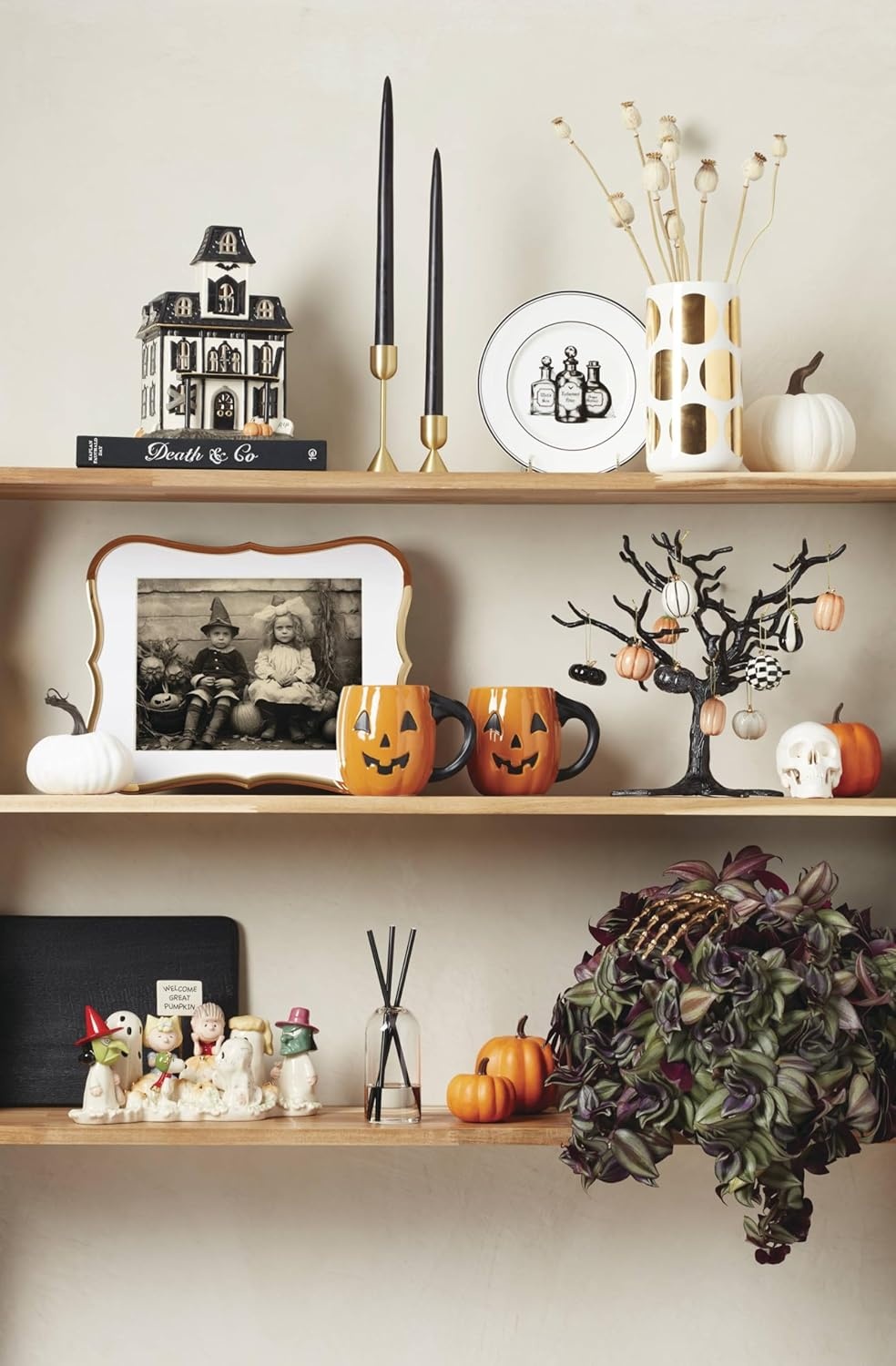 image:imageLenox Vintage Halloween Collection Haunted Manor Dinner Plate Set 4PieceFigurine House