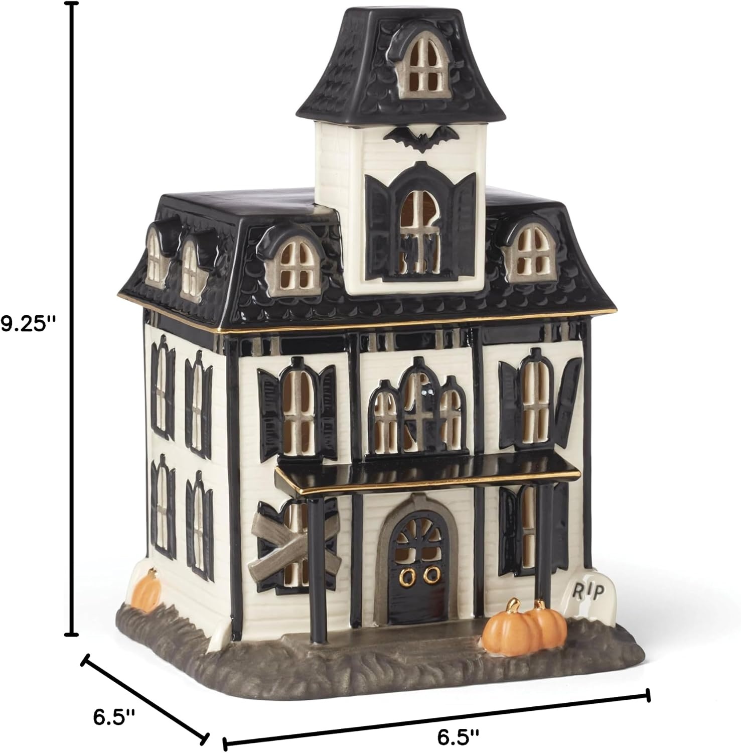 image:imageLenox Vintage Halloween Collection Haunted Manor Dinner Plate Set 4PieceFigurine House