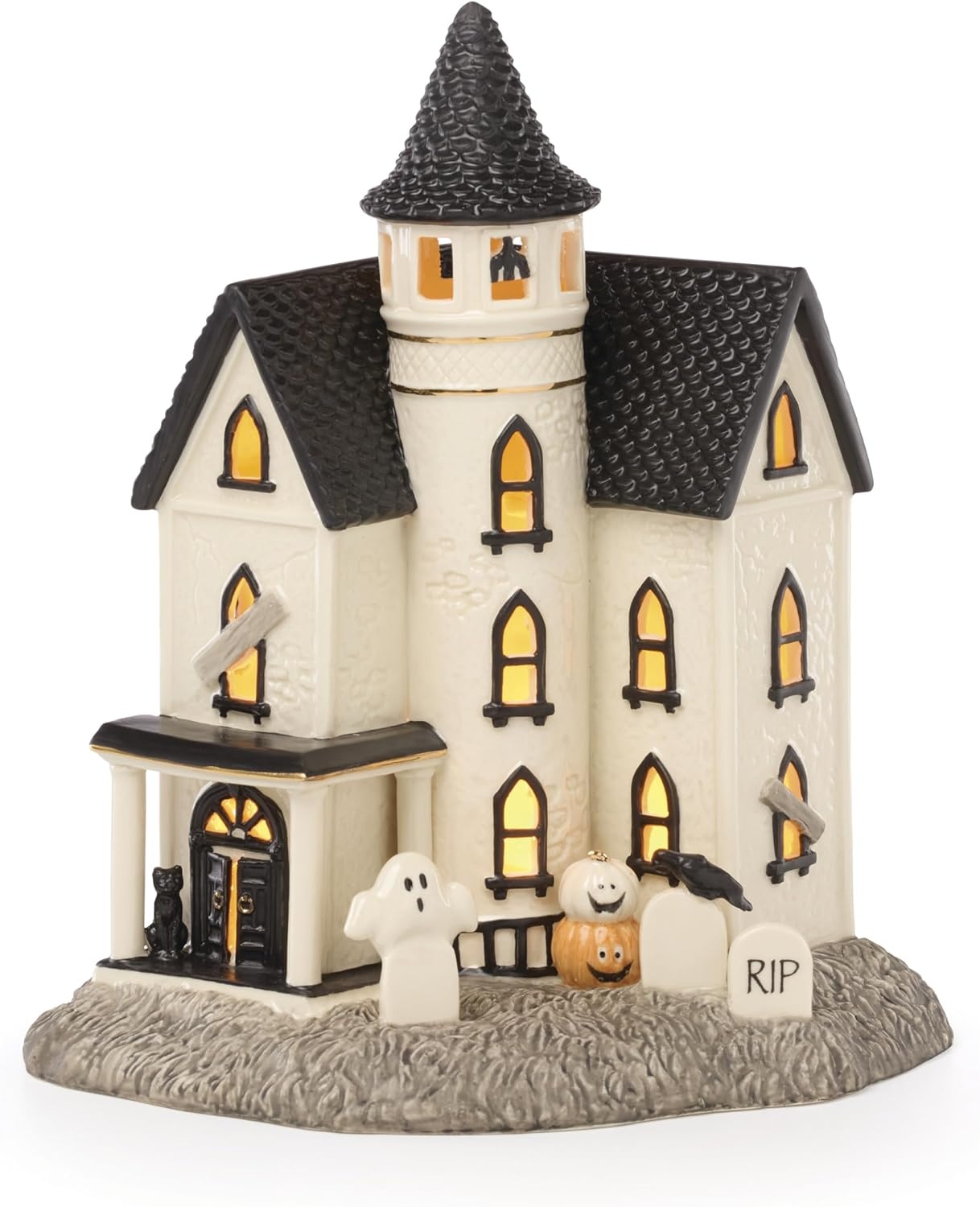 image:imageLenox Vintage Halloween Collection Haunted Manor Dinner Plate Set 4PieceFigurine Manon