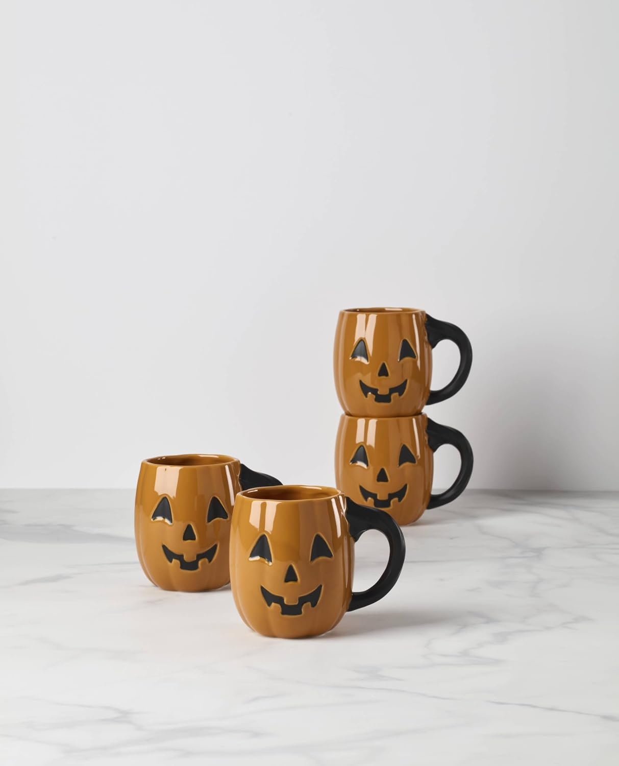 image:imageLenox Vintage Halloween Collection Haunted Manor Dinner Plate Set 4PieceMugs Set of 4 Pumpkin