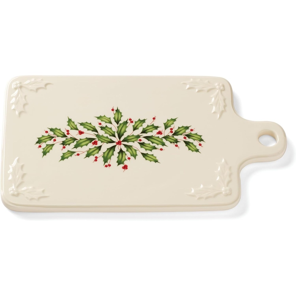 image:imageLenox 898092 Holiday Rectangular Baking Dish Large Christmas Festive Kitchen DecorCheese Slab