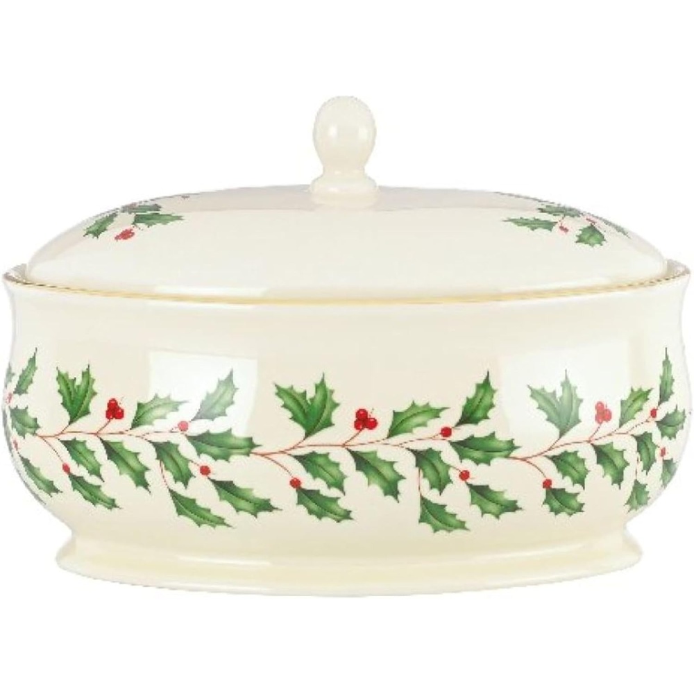 image:imageLenox 898092 Holiday Rectangular Baking Dish Large Christmas Festive Kitchen DecorCovered Dish