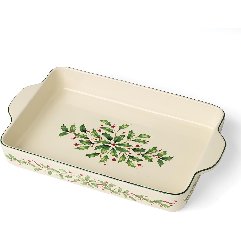 image:imageLenox 898092 Holiday Rectangular Baking Dish Large Christmas Festive Kitchen DecorRectangular Baking Dish Large