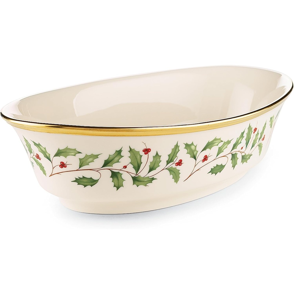 image:imageLenox 898092 Holiday Rectangular Baking Dish Large Christmas Festive Kitchen DecorVegtetable Bowl