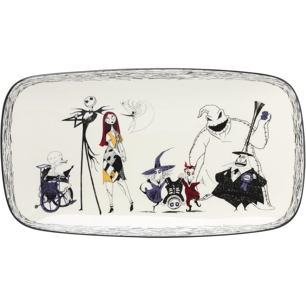image:imageLenox 898877 Jack Skellington Sledding OrnamentHor Doeuvre Tray
