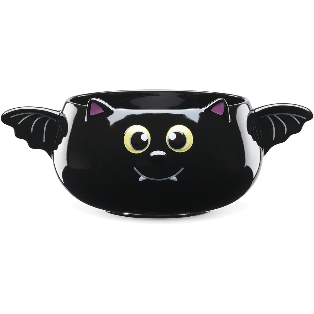 image:imageLenox Halloween Collection Pumpkin Figural Hors dOeuvres TrayCandy Bowl Bat