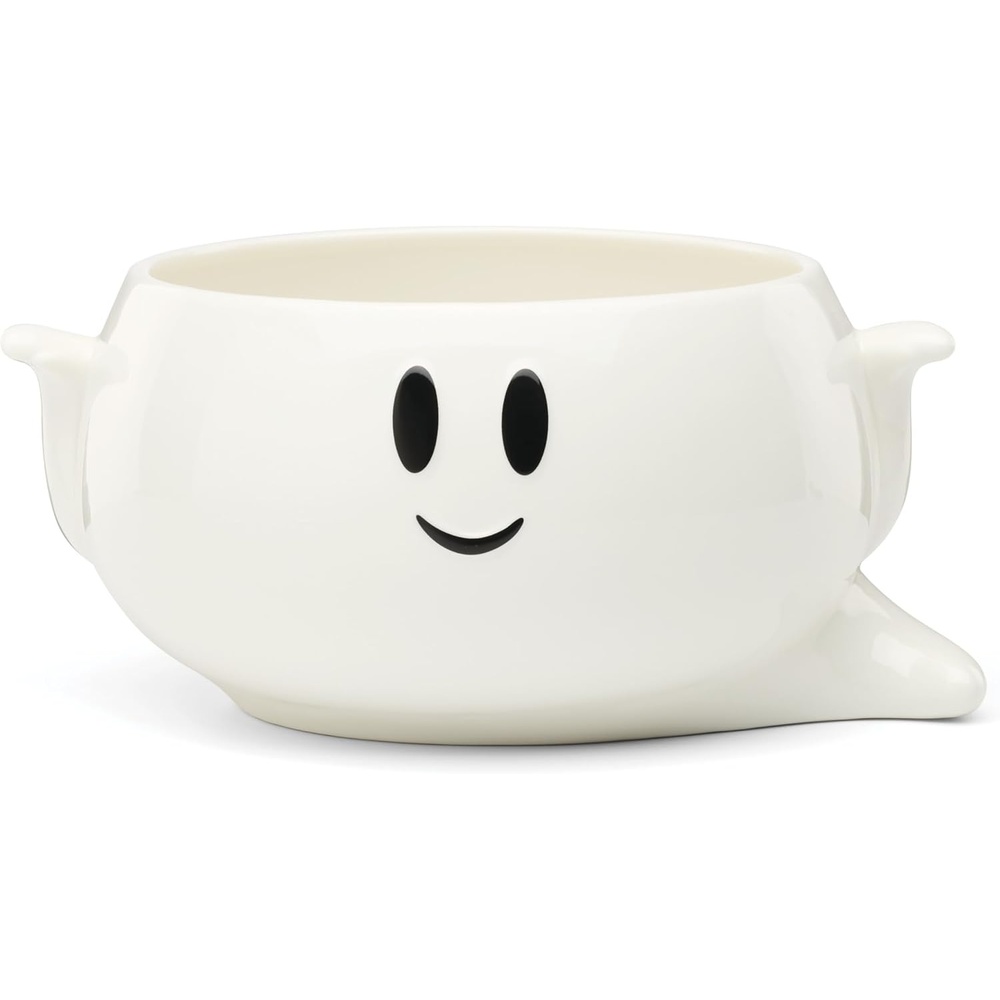 image:imageLenox Halloween Collection Pumpkin Figural Hors dOeuvres TrayCandy Bowl Ghost