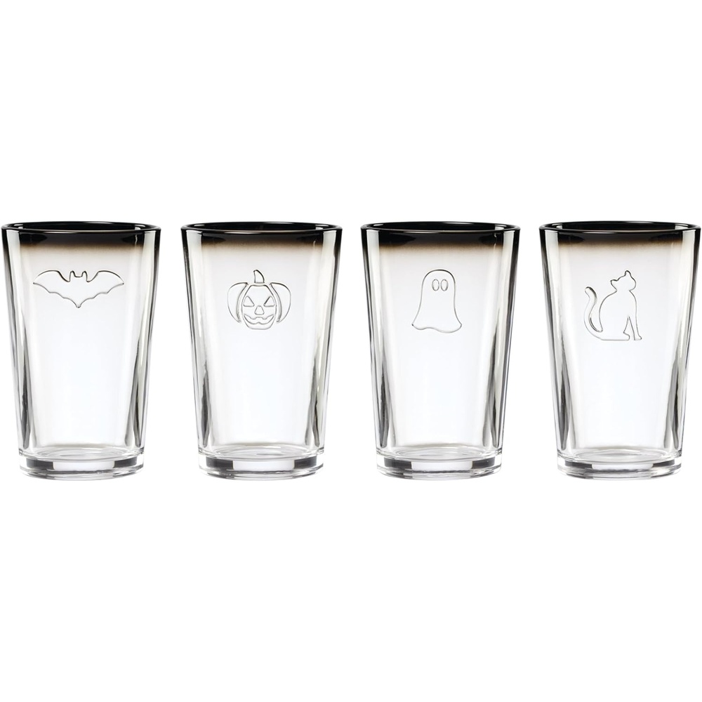 image:imageLenox Halloween Collection Pumpkin Figural Hors dOeuvres TrayTumblers Set Of 4